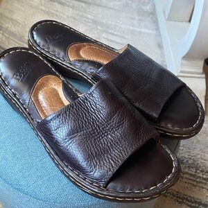 Born Women's Dark Brown Leather Sandals
